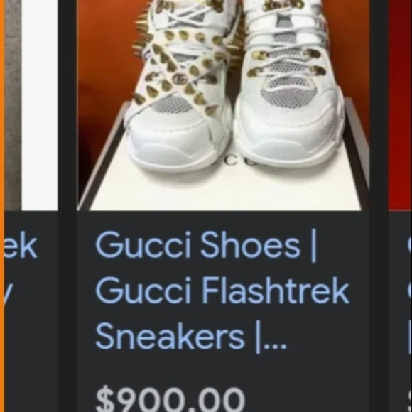 Gucci Cream and Tan Sneakers - Picture 10 of 10